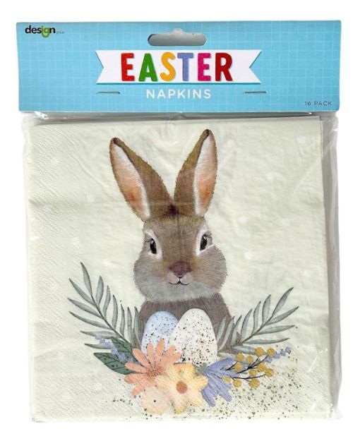 Easter Napkins 16pk – Floral Bunny