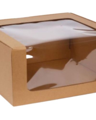 Eco Kraft Window Cake Box 12in