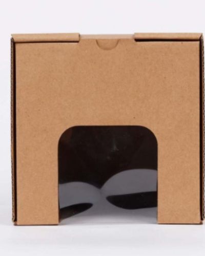 Eco Kraft Window Cake Box 6in