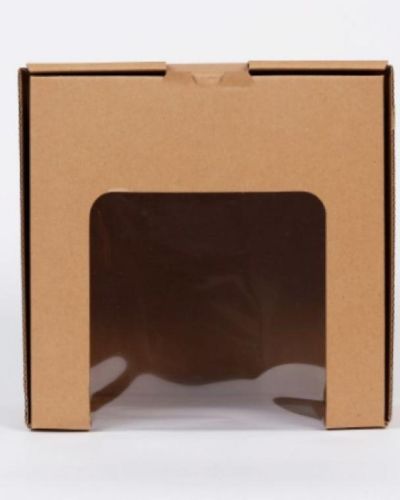 Eco Kraft Window Cake Box 8in
