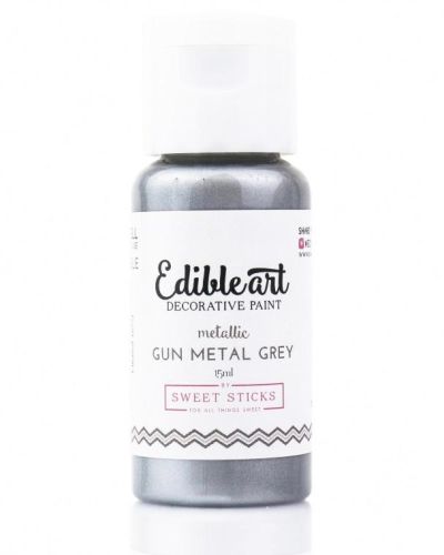 Edible Art Paint – Gun Metal Grey