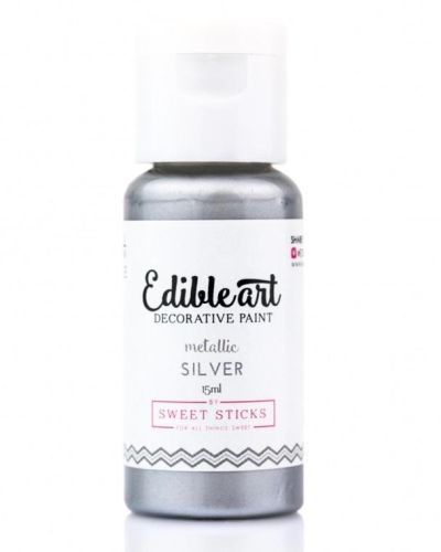 Edible Art Paint – Metallic Silver