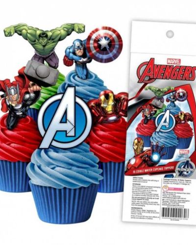 Edible Wafer Cupcake Toppers – Avengers