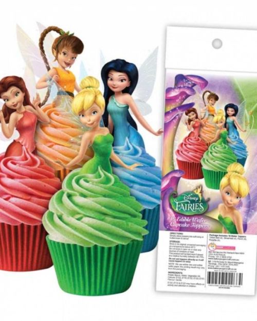 Edible Wafer Cupcake Toppers – Disney Fairies
