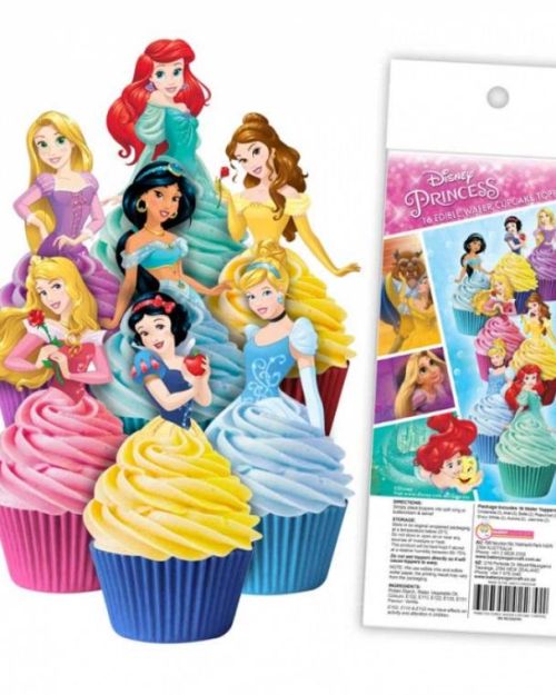 Edible Wafer Cupcake Toppers – Disney Princess