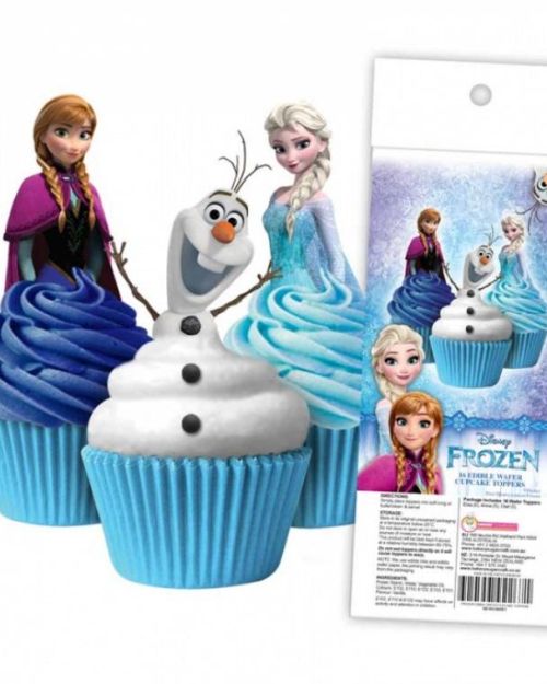 Edible Wafer Cupcake Toppers – Frozen