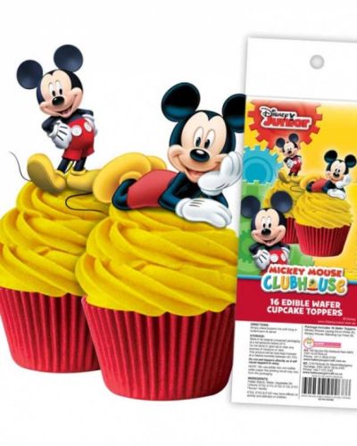 Edible Wafer Cupcake Toppers – Mickey Mouse