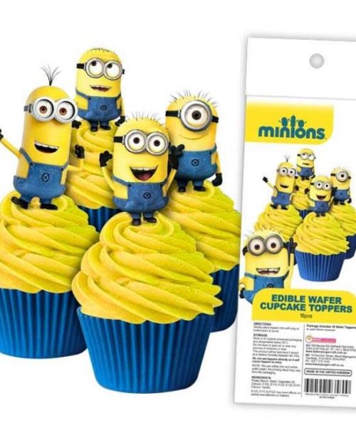 Edible Wafer Cupcake Toppers – Minions