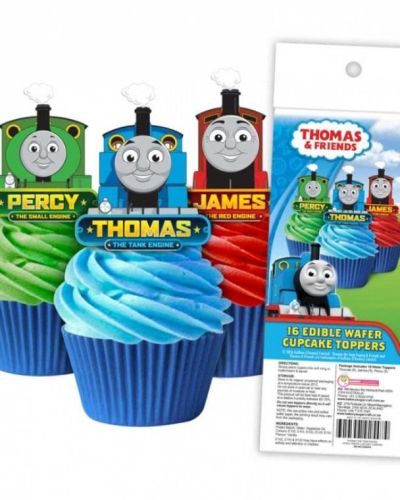 Edible Wafer Cupcake Toppers – Thomas