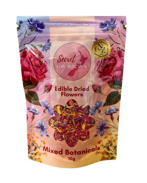 Secret Kiwi Kitchen Edible Dried Flowers – Mixed Botanicals