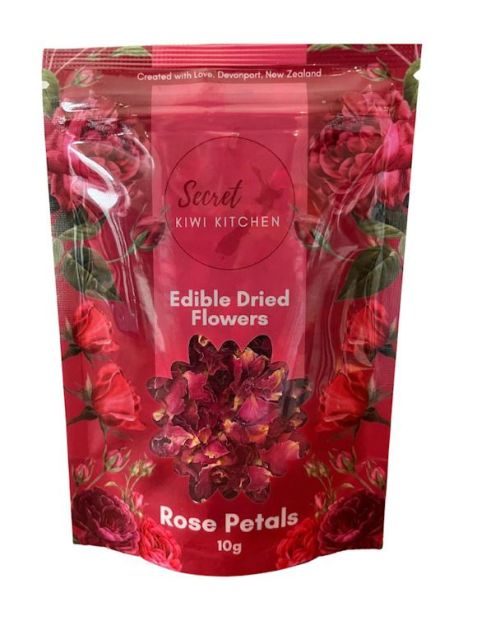 Secret Kiwi Kitchen Edible Dried Flowers – Rose Petals