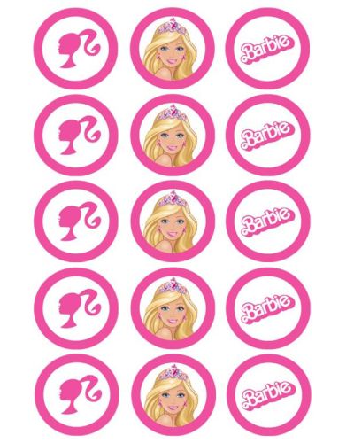 Edible Icing Cupcake Images – Barbie