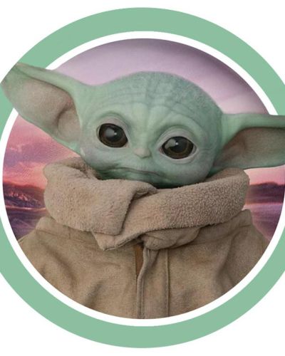 Edible Icing Image – Baby Yoda Round