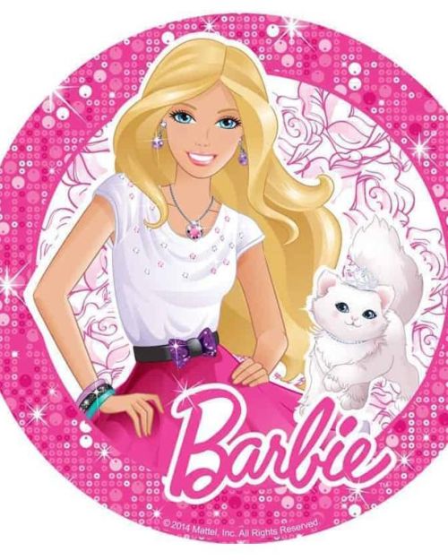 Edible Icing Image – Barbie Round
