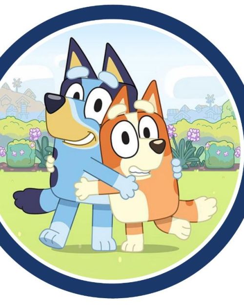 Edible Icing Image – Bluey & Bingo Round