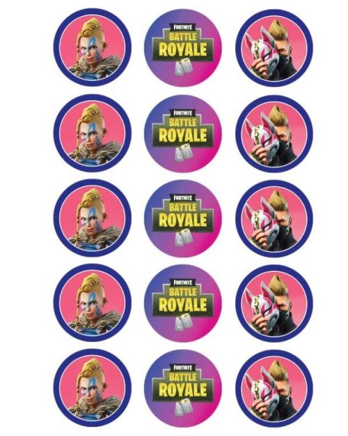 Edible Icing Cupcake Images – Fortnite