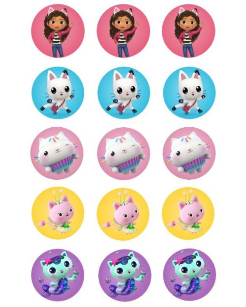 Edible Icing Cupcake Images – Gabby’s Dollhouse