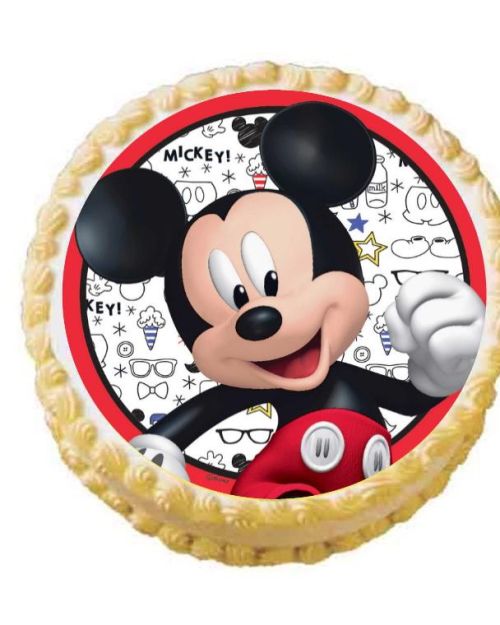 Edible Icing Image – Mickey Mouse Round