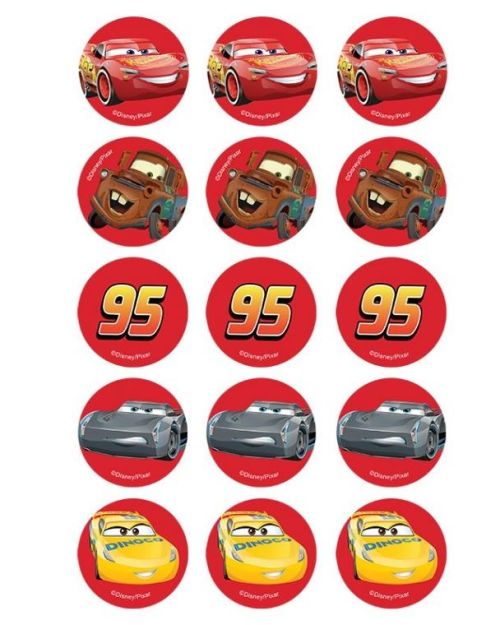 Edible Icing Cupcake Images – Cars