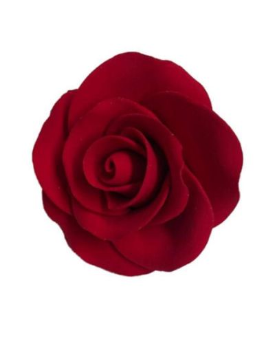 Single Icing Rose – Medium Red