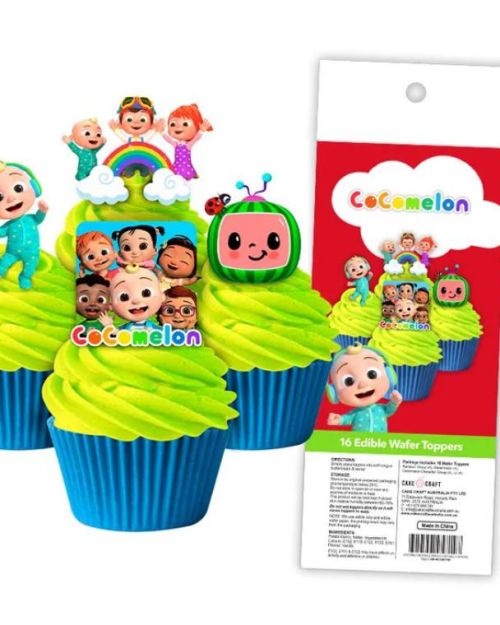 Edible Wafer Cupcake Toppers – Cocomelon