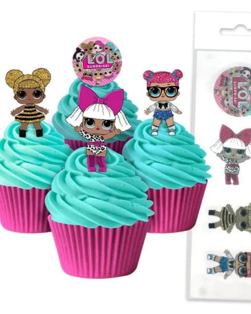 Edible Wafer Cupcake Toppers – LOL Surprise!