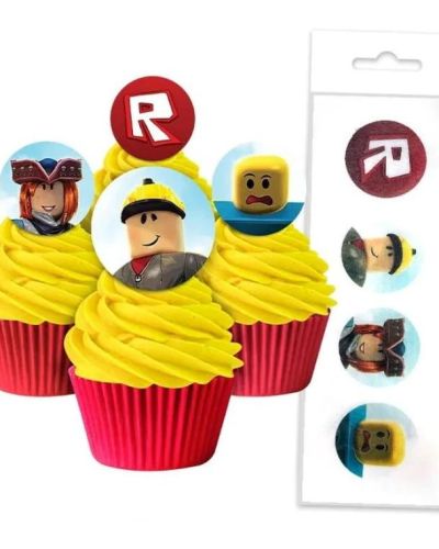 Edible Wafer Cupcake Toppers – Roblox