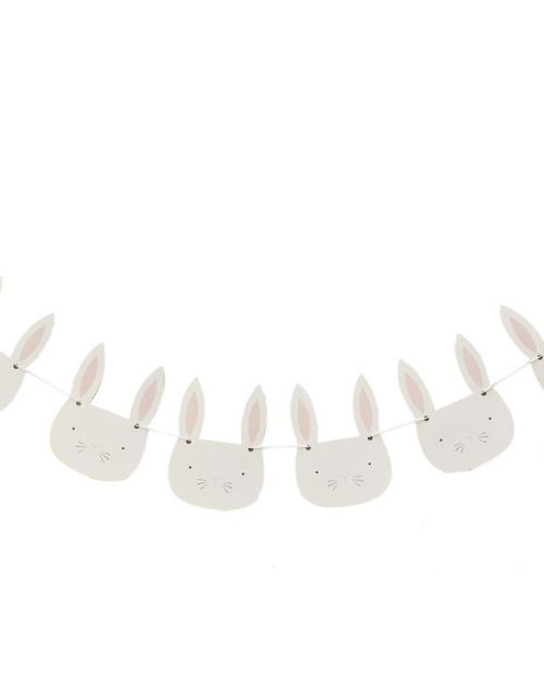 Eggciting Easter Bunny Face Bunting
