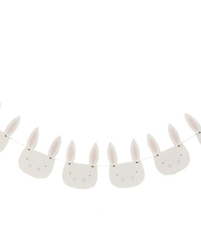 Eggciting Easter Bunny Face Bunting