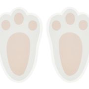 Eggciting Easter Bunny Footprint Floor Stickers