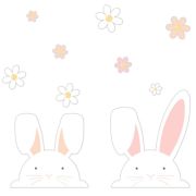 Eggciting Easter Bunny Window Stickers
