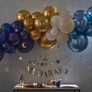 Eid Balloon Arch Kit with Hanging Moons & Stars