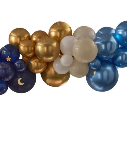 Eid Balloon Arch Kit with Hanging Moons & Stars