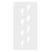 Elf Footprints Christmas Stencil