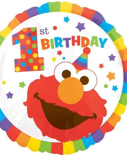 Elmo Turns One Foil Balloon