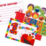 Elmo Turns One Invitations 8pk