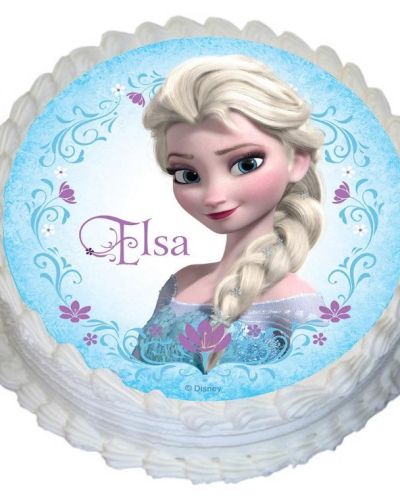 Edible Icing Image – Elsa Round