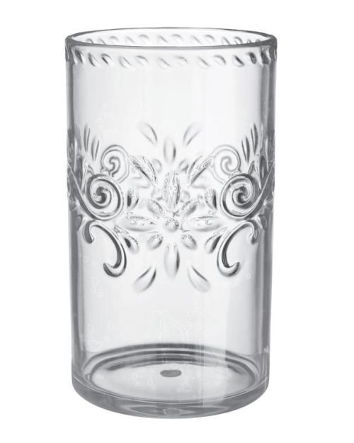 Boho Vibes Clear Floral Highball Tumbler