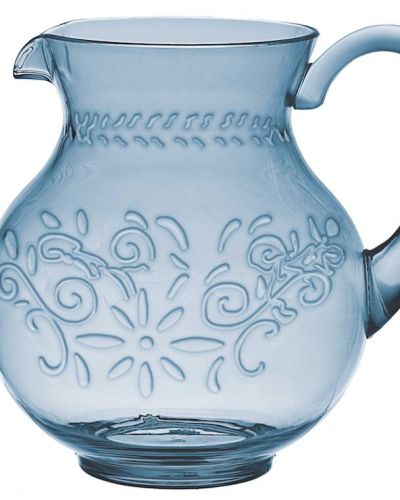 Boho Vibes Blue Floral Pitcher Jug