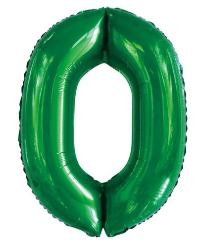 86cm Emerald Number Balloon – 0