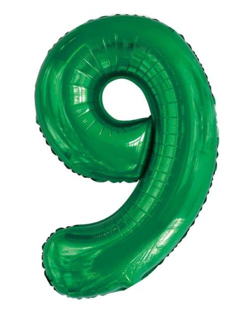 86cm Emerald Number Balloon – 9