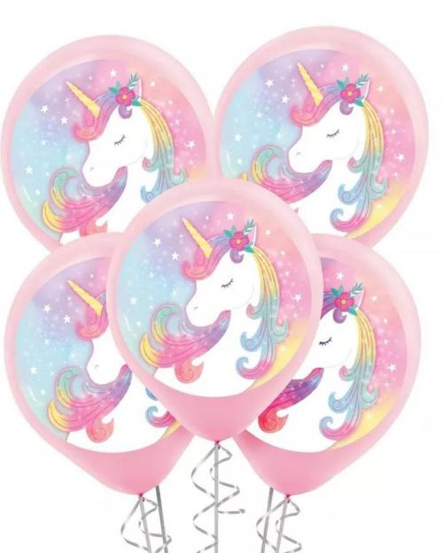 Enchanted Unicorn Balloons 5pk