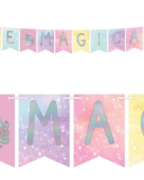 Enchanted Unicorn Pennant Banner