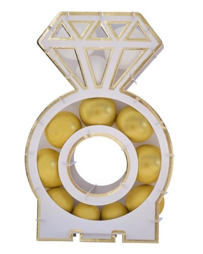 Engagement Party Balloon Mosaic Stand