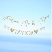 Engagement Party Customisable Surname Banner Kit