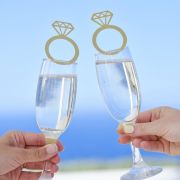 Engagement Party Ring Drink Toppers 6pk