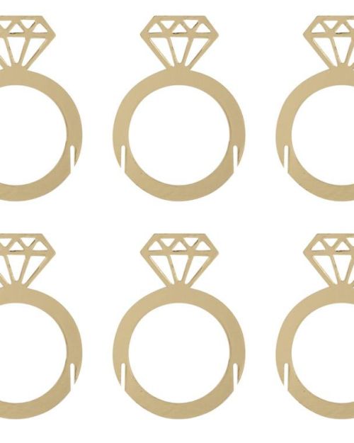 Engagement Party Ring Drink Toppers 6pk
