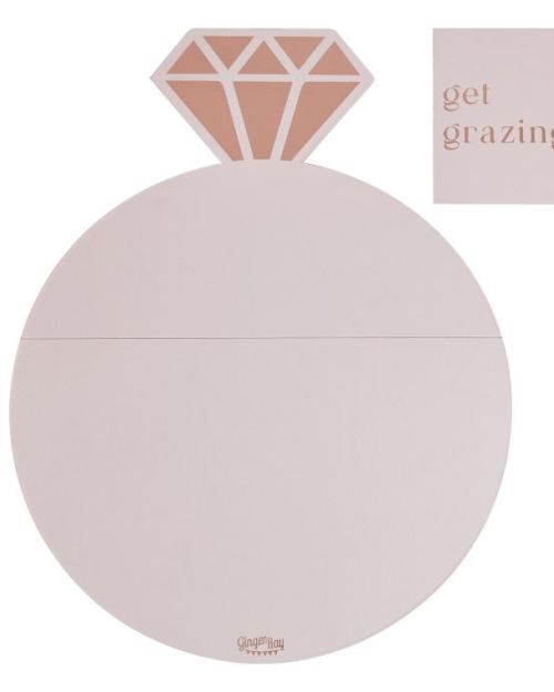 Rose Gold & Pink Enagement Ring Grazing Board Kit