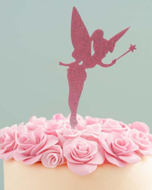 Fairy Cake Topper – Pink Glitter