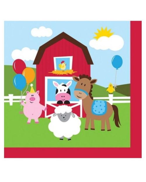 Farmhouse Fun Beverage Napkins 18pk